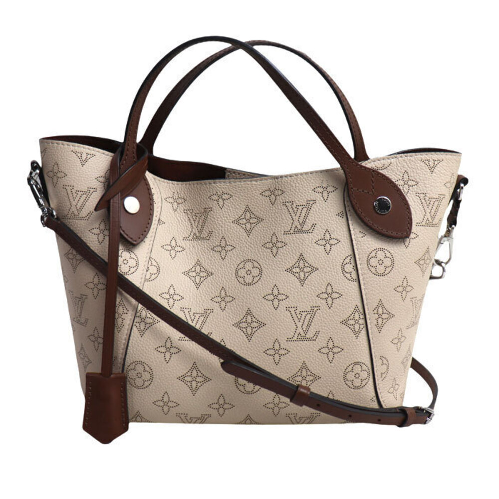 Louis Vuitton Hina Mahina Shoulder Bag Leather Beige Brown